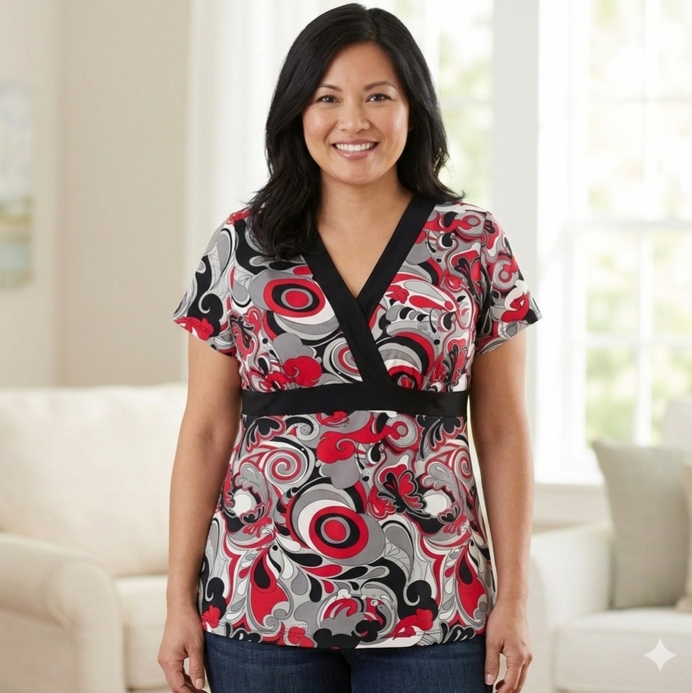Addition Elle 1X Surplice Top Petite